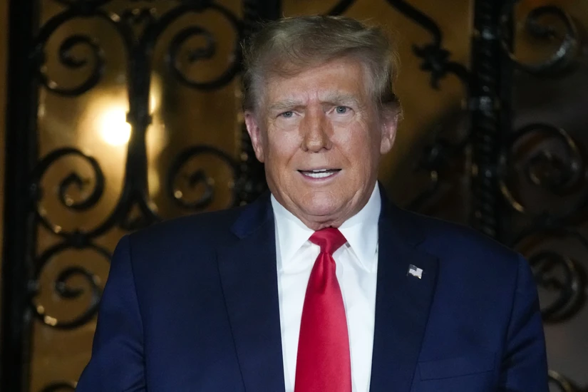 Cựu Tổng thống Mỹ Donald Trump tại Florida ng&agrave;y 16/2/2024. Ảnh: AP