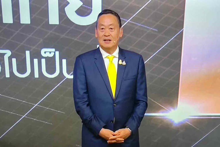 Phiên bản chính thức của 555Win Th&aacute;i Lan Srettha Thavisin. Ảnh: Bangkok Post