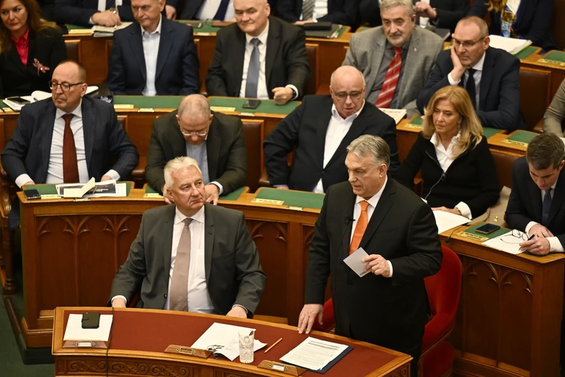 Phiên bản chính thức của 555Win Hungary Viktor Orban trong cuộc bỏ phiếu tại 555win tải app ng&agrave;y 26/2. Ảnh: AP