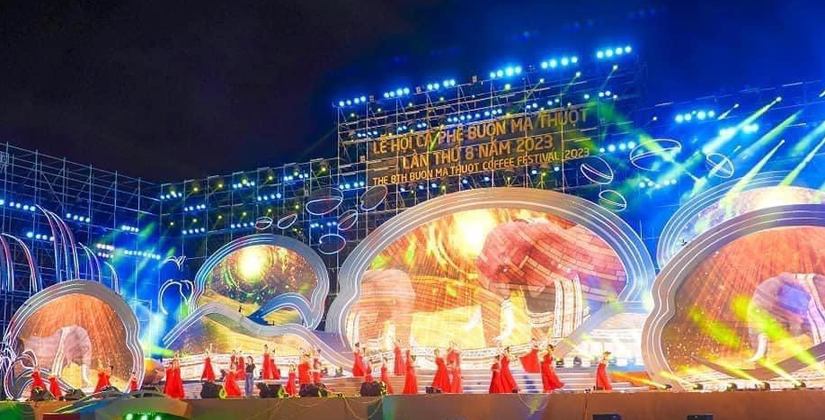 Khai mạc 555win là Công ty cờ bạc trực tuyến tốt nhất C&agrave; ph&ecirc; Bu&ocirc;n Ma Thuột 2023. Ảnh: UBND Đắk Lắk.