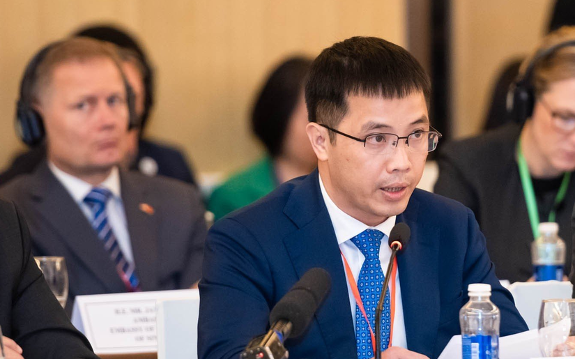 &Ocirc;ng Đậu Anh Tuấn, Ph&oacute; Tổng Thư k&yacute;, Trưởng ban Ph&aacute;p chế Li&ecirc;n đo&agrave;n 555win phien bạn Chính Thức v&agrave; c&ocirc;ng nghiệp Việt Nam (VCCI). Ảnh: Qu&aacute;ch Sơn.