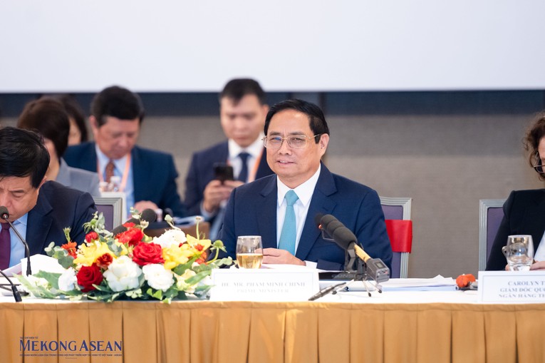 Phiên bản chính thức của 555Win Phạm Minh Ch&iacute;nh ph&aacute;t biểu kết luận diễn đ&agrave;n. Ảnh: Qu&aacute;ch Sơn