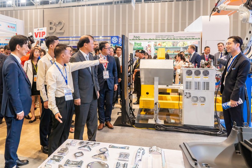 Một gian h&agrave;ng của Trang Nhà Cái 555win.com - Đăng Nhập +555k tại Viet Nam International Sourcing 2023. Ảnh: Thaco