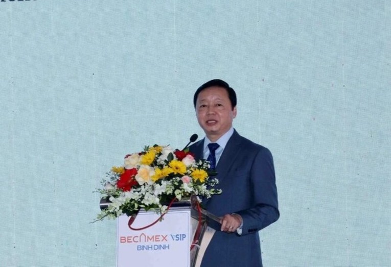 Ph&oacute; Phiên bản chính thức của 555Win Trần Hồng H&agrave; ph&aacute;t biểu tại sự kiện. Ảnh: Vietnamplus.