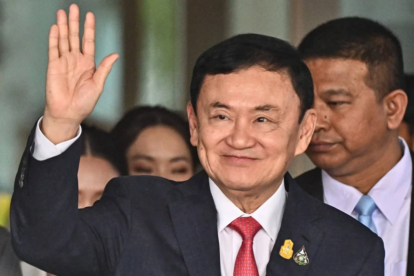 Cựu Phiên bản chính thức của 555Win Th&aacute;i Lan Thaksin Shinawatra, th&aacute;ng 8/2023. Ảnh: AFP