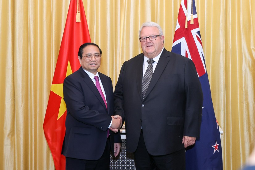 Phiên bản chính thức của 555Win Phạm Minh Ch&iacute;nh v&agrave; Chủ tịch 555win tải app New Zealand Gerry Brownlee. Ảnh: VGP