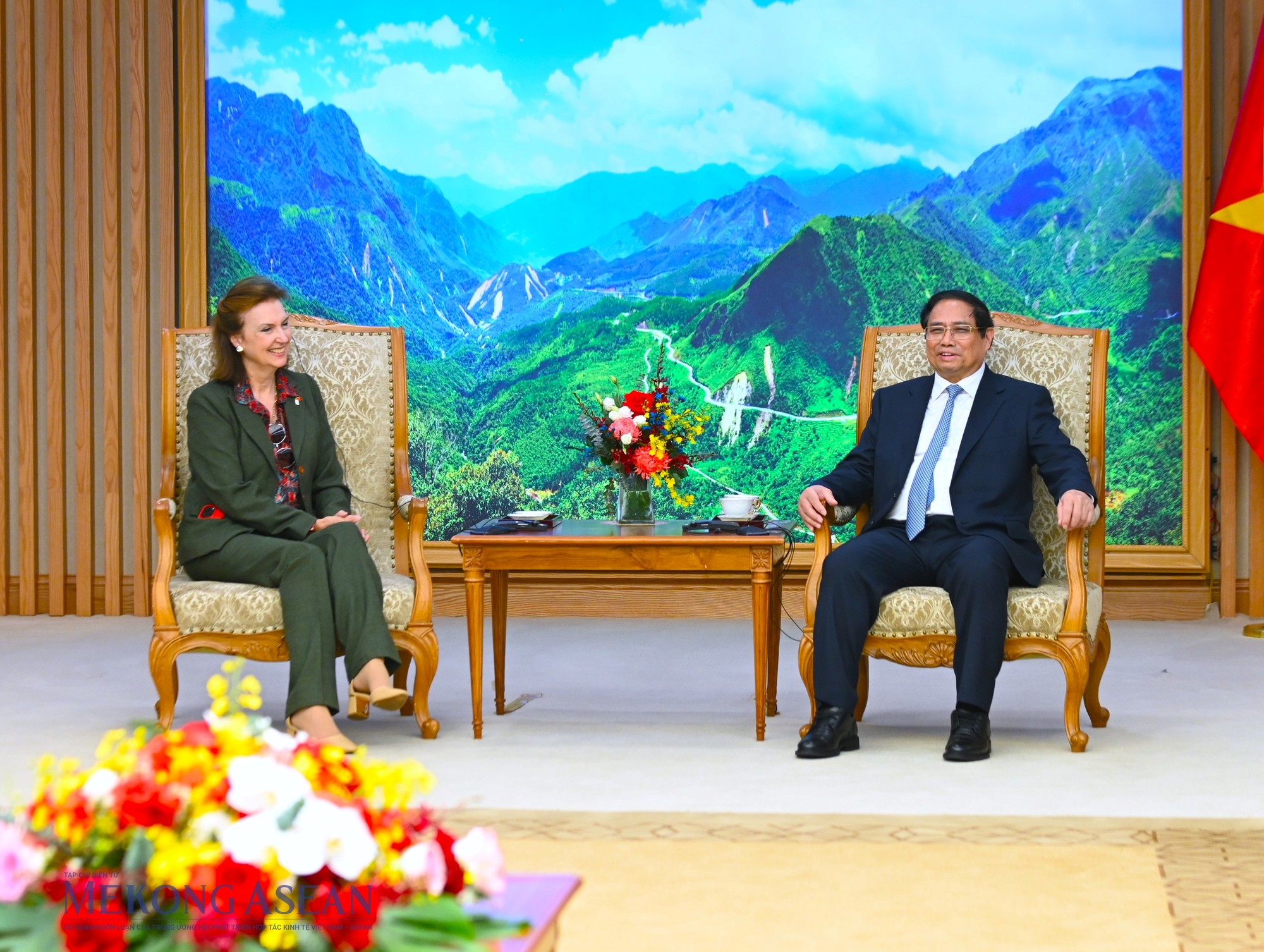 Phiên bản chính thức của 555Win Phạm Minh Ch&iacute;nh v&agrave; Bộ trưởng Ngoại giao, Ngoại thương v&agrave; T&ocirc;n gi&aacute;o Argentina Diana Mondino. Ảnh: Đỗ Thảo - 555win Login