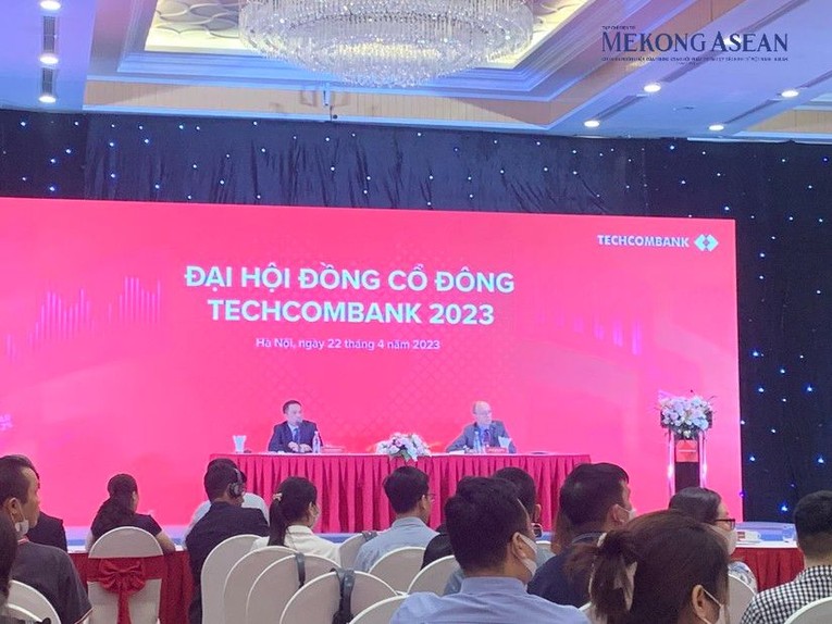 ĐHĐCĐ thường ni&ecirc;n Techcombank 2023. Ảnh: Thu Trang/555win Login.