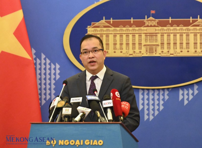 Ph&oacute; Ph&aacute;t ng&ocirc;n Bộ Ngoại giao Việt Nam Nguyễn Đức Thắng. Ảnh: Đỗ Thảo
