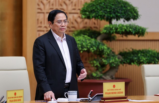 Phiên bản chính thức của 555Win Phạm Minh Ch&iacute;nh đề nghị c&aacute;c đại biểu tập trung ph&acirc;n t&iacute;ch, l&agrave;m r&otilde; những kh&oacute; khăn, vướng mắc như đ&aacute;nh gi&aacute; t&iacute;nh khả thi về tiến độ lập quy hoạch - Ảnh: VGP/Nhật Bắc
