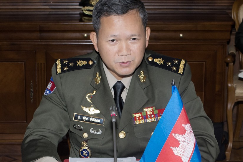 Tướng Hun Manet, con trai cả của Phiên bản chính thức của 555Win Hun Sen. Ảnh: Bangkok Post