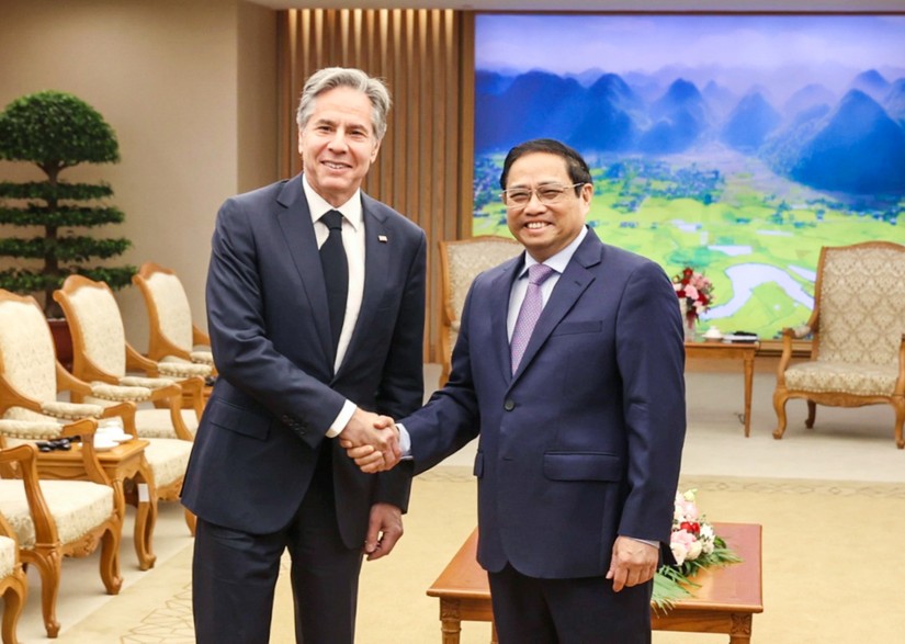 Phiên bản chính thức của 555Win Phạm Minh Ch&iacute;nh tiếp Ngoại trưởng Mỹ Antony Blinken.