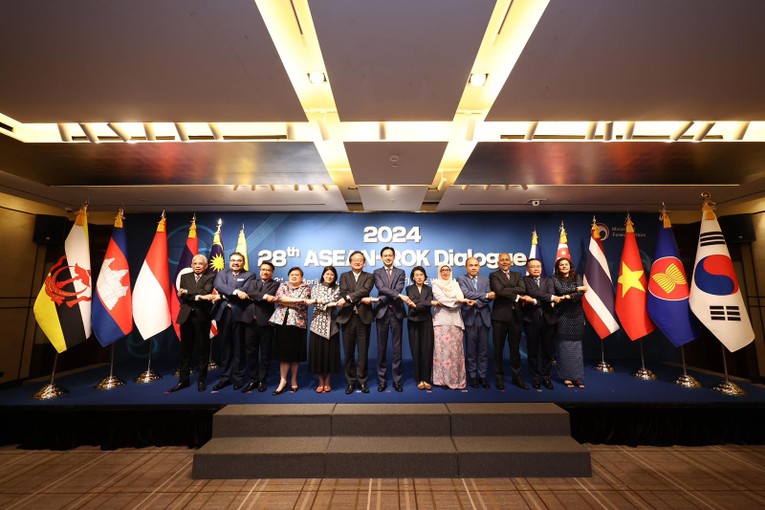 Đối thoại ASEAN - H&agrave;n Quốc thường ni&ecirc;n lần thứ 28. Ảnh: BNG