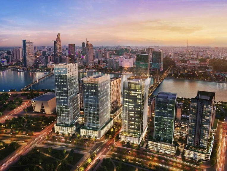 T&ograve;a nh&agrave; The Mett nơi Shinhan Bank chuẩn bị đặt trụ sở ch&iacute;nh.