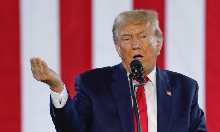 Cựu Tổng thống Mỹ Donald Trump, th&aacute;ng 20/2024. Ảnh: AFP