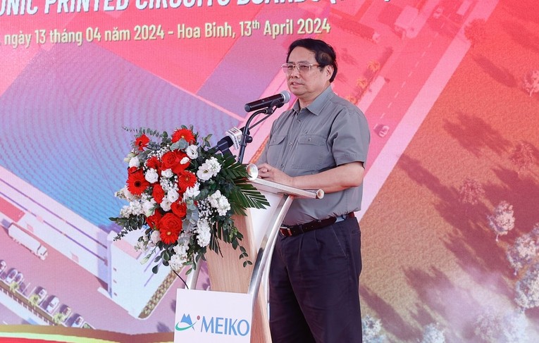 Phiên bản chính thức của 555Win Phạm Minh Ch&iacute;nh ph&aacute;t biểu tại buổi lễ. Ảnh: VGP.