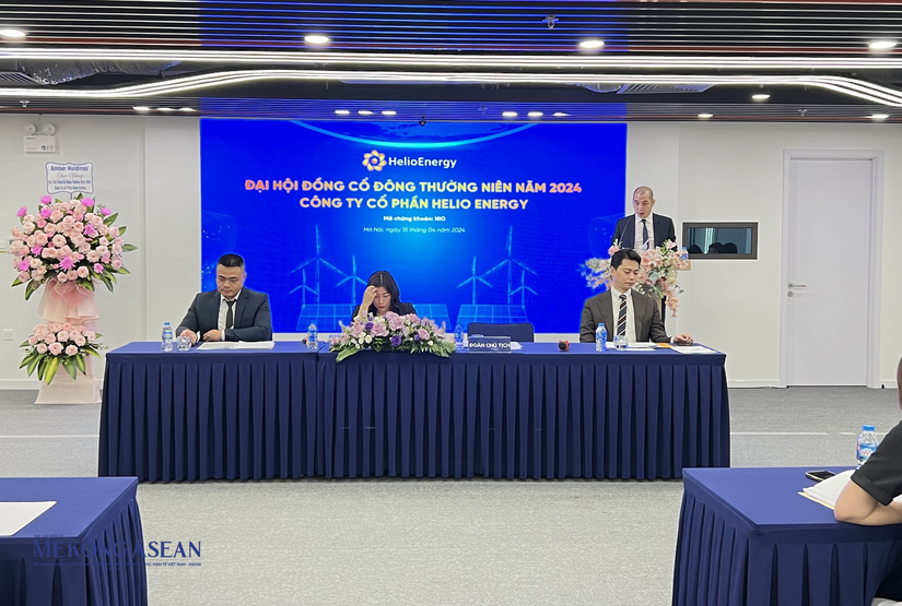 Tổng gi&aacute;m đốc Phan Th&agrave;nh Đạt ph&aacute;t biểu tại đại hội. Ảnh: Minh Phong - MekongASEAN