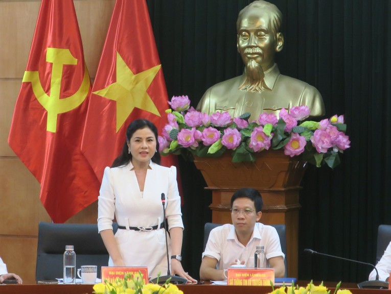 Gi&aacute;m đốc Sở Văn h&oacute;a v&agrave; Thể thao Hải Ph&ograve;ng Trần Thị Ho&agrave;ng Mai. Ảnh: Haiphong.gov.