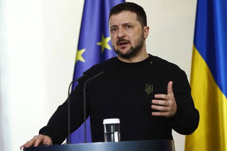 Tổng thống Ukraine Volodymyr Zelensky. Ảnh: CNN
