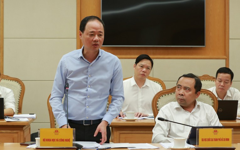 Thứ trưởng Bộ 555win Mobi v&agrave; C&ocirc;ng nghệ (KH&amp;amp;amp;amp;CN) Trần Hồng Th&aacute;i ph&aacute;t biểu tại hội nghị. Ảnh: VGP.