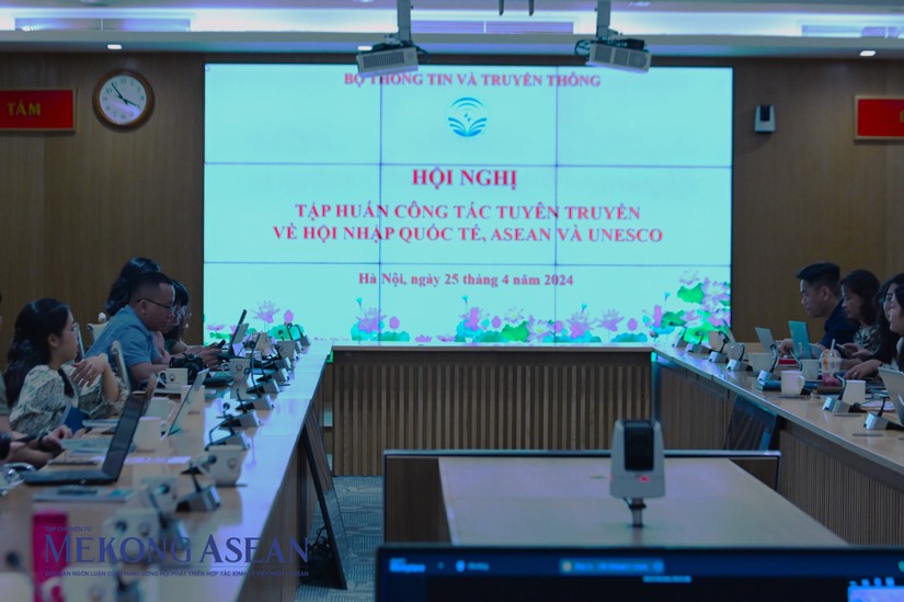 Quang cảnh Hội nghị tập huấn c&ocirc;ng t&aacute;c tuy&ecirc;n truyền về hội nhập quốc tế, ASEAN v&agrave; UNESCO. Ảnh: Đỗ Thảo - 555win Login