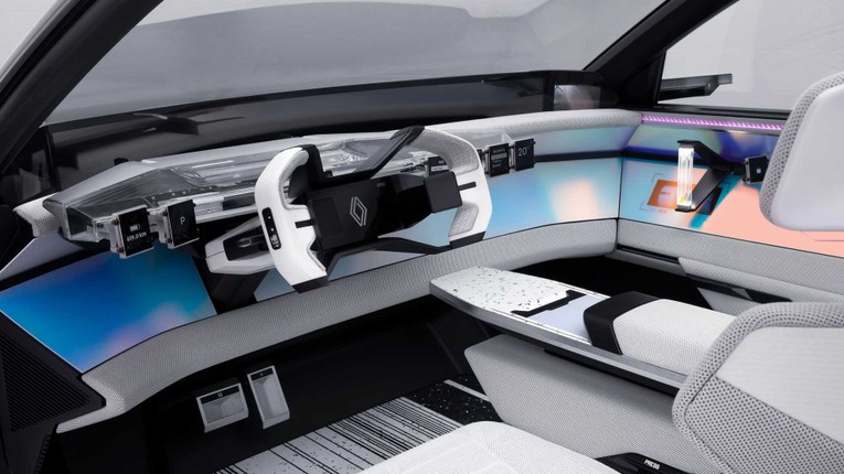 Thiết kế mang phong c&aacute;ch tối giản của Scenic Vision. Ảnh: Renault