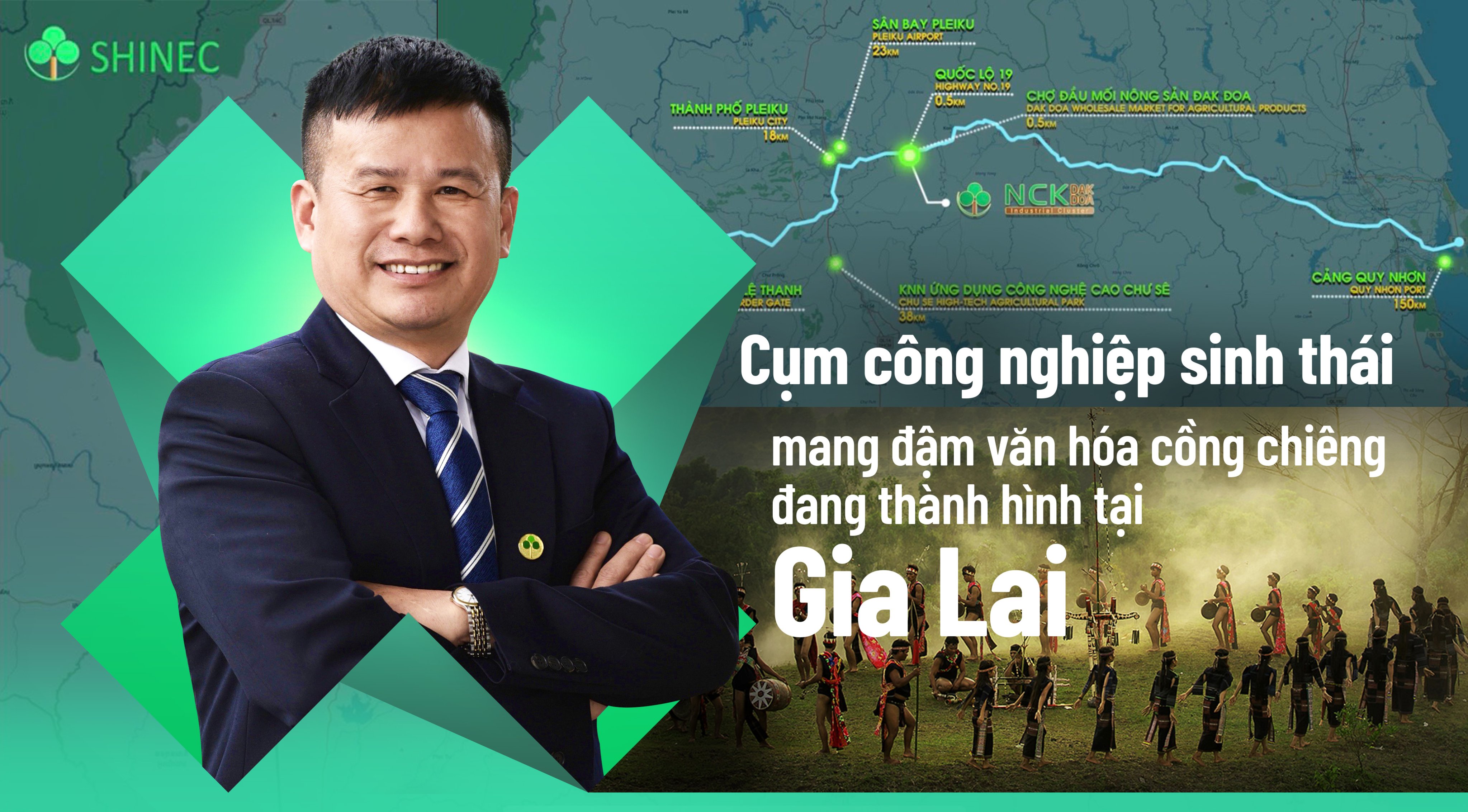 Cụm c&ocirc;ng nghiệp sinh th&aacute;i đậm chất văn h&oacute;a cồng chi&ecirc;ng th&agrave;nh h&igrave;nh tại Gia Lai