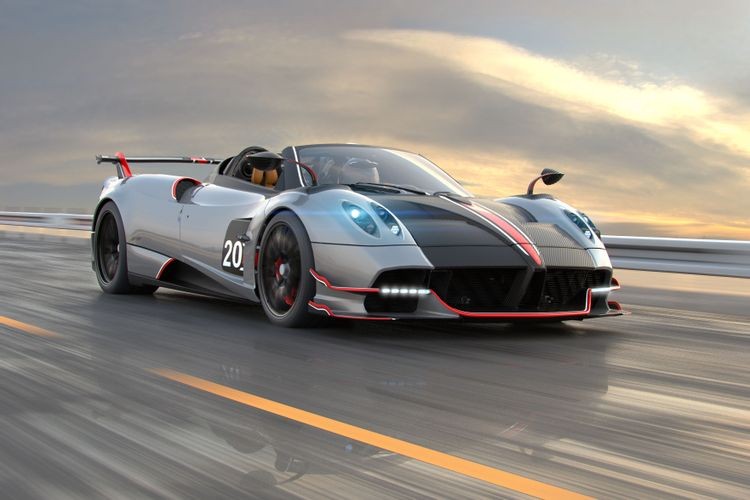 Pagani Huayra Roadster BC: Phi&ecirc;n bản mui trần của chiếc Huayra dữ dằn nhất trong lịch sử của thương hiệu Pagani, Italy. Với số lượng chỉ 40 chiếc được lăn b&aacute;nh khỏi d&acirc;y chuyền sản xuất c&ugrave;ng mức gi&aacute; 3,43 triệu USD, điều bất ngờ l&agrave; ch&uacute;ng đều đ&atilde; c&oacute; chủ.