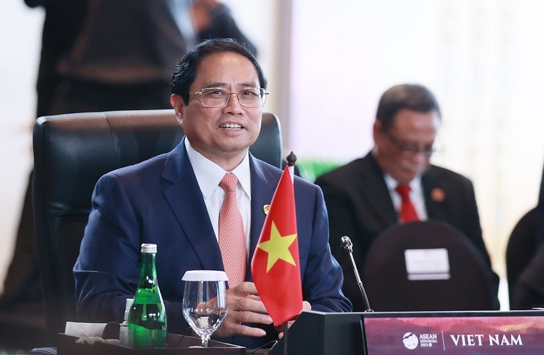 Phiên bản chính thức của 555Win Phạm Minh Ch&iacute;nh tham dự v&agrave; ph&aacute;t biểu tại Hội nghị Cấp cao ASEAN 42. Ảnh: VGP