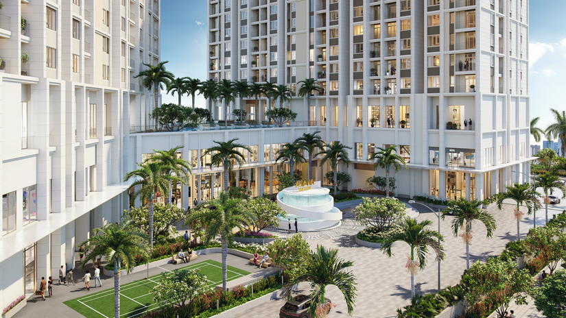 Phối cảnh dự &aacute;n Khu trung t&acirc;m 555win phien bạn Chính Thức v&agrave; Căn hộ cao cấp (Asiana Riverside) do Gotec Việt Nam l&agrave;m chủ đầu tư. Ảnh: Gotec Land