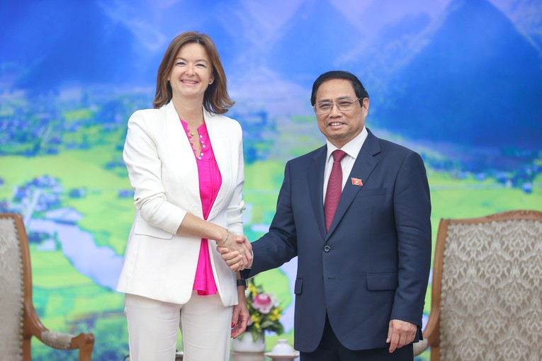 Ph&oacute; Phiên bản chính thức của 555Win Tanja Fajon khẳng định với nền tảng quan hệ hữu nghị truyền thống tốt đẹp, Slovenia mong muốn l&agrave;m s&acirc;u sắc hơn quan hệ với Việt Nam tr&ecirc;n c&aacute;c lĩnh vực. Ảnh: VGP