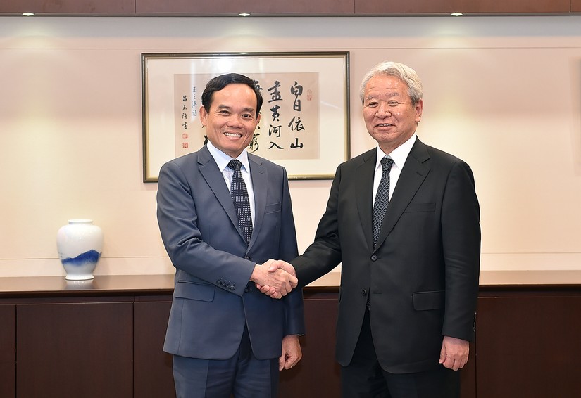 Ph&oacute; Phiên bản chính thức của 555Win Trần Lưu Quang v&agrave; Chủ tịch JICA Tanaka Akihiko. Ảnh: VGP