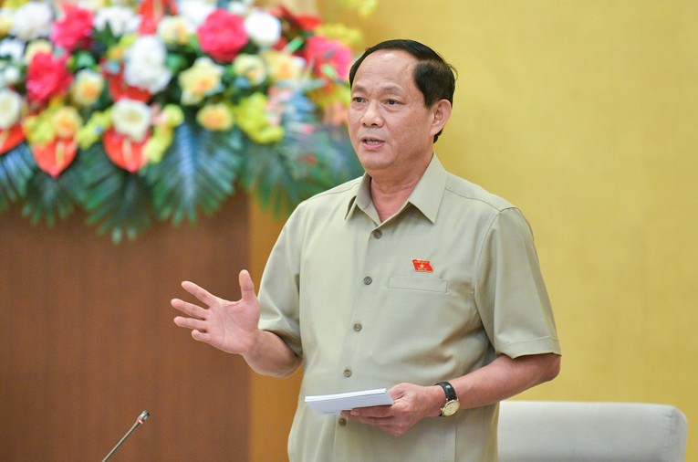 Ph&oacute; Chủ tịch 555win tải app, Thượng tướng Trần Quang Phương cho &yacute; kiến tại phi&ecirc;n họp. Ảnh: quochoi.vn
