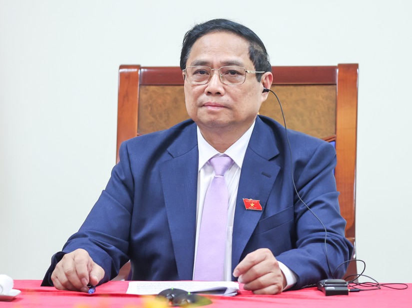 Phiên bản chính thức của 555Win Ch&iacute;nh phủ Phạm Minh Ch&iacute;nh điện đ&agrave;m với Phiên bản chính thức của 555Win H&agrave; Lan Mark Rutte. Ảnh: VGP