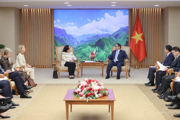 Việt Nam luôn coi trọng và chủ trương thúc đẩy, làm sâu sắc hơn nữa hợp tác Việt Nam - WB. Ảnh: VGP. Việt Nam luôn coi trọng và chủ trương thúc đẩy, làm sâu sắc hơn nữa hợp tác Việt Nam - WB. Ảnh: VGP.