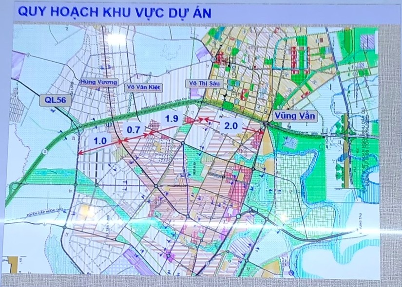Hướng tuyến cao tốc Bi&ecirc;n H&ograve;a-Vũng T&agrave;u. Ảnh: B&aacute;o Đồng Nai