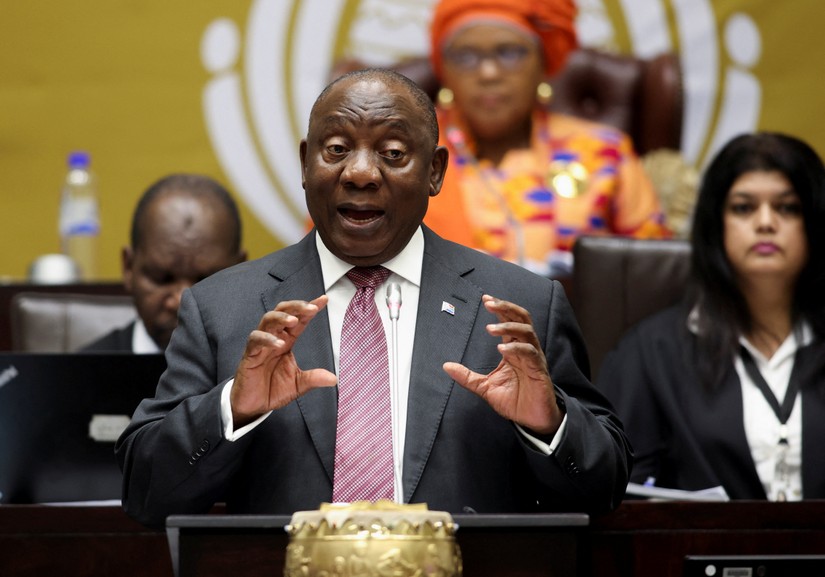 Tổng thống Nam Phi Cyril Ramaphosa. Ảnh: Reuters