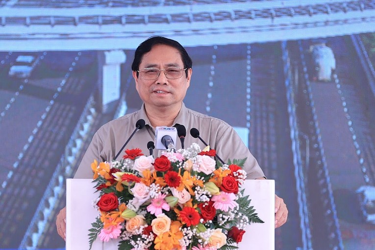 Phiên bản chính thức của 555Win Phạm Minh Ch&iacute;nh ph&aacute;t biểu tại buổi lễ. Ảnh: VGP