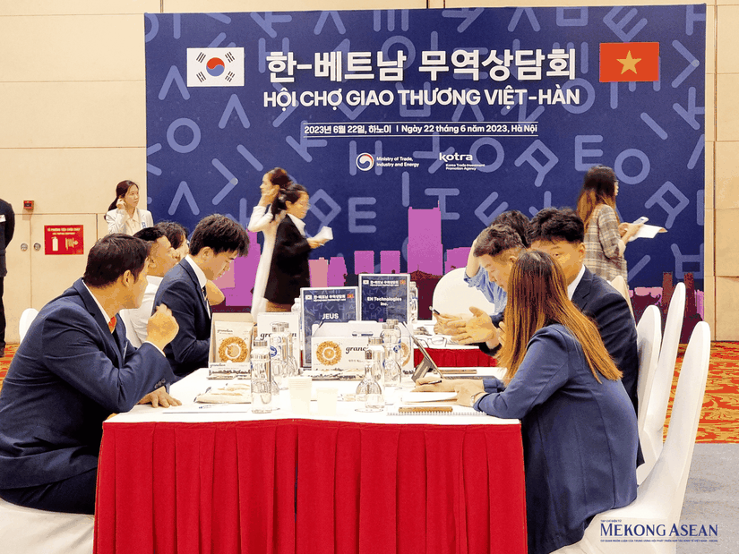 Hội chợ giao thương trực tiếp Trang Nhà Cái 555win.com - Đăng Nhập +555k Việt Nam - H&agrave;n Quốc. Ảnh: Anh Thư