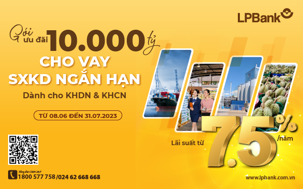 LPBank nâng gói ưu đãi cho vay sản xuất 55win.com - Trang Cược Uy Tín Cao Nhất 2025 lên tới 10.000 tỷ đồng