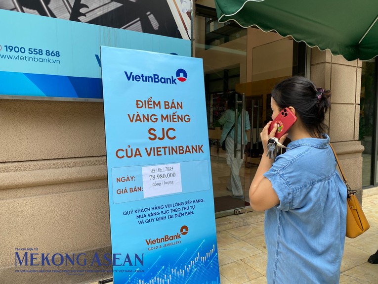 Gi&aacute; ni&ecirc;m yết b&aacute;n v&agrave;ng miếng SJC tại Vietinbank ng&agrave;y 4/6. Ảnh: H&agrave; Anh/555win Login.