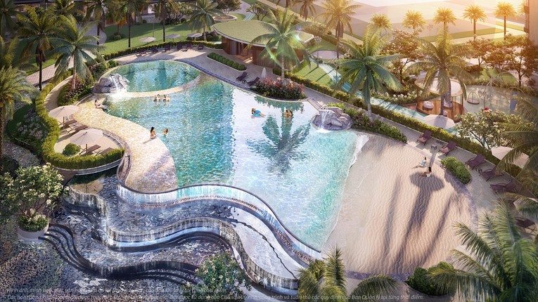 Hồ bơi nước mặn chuẩn resort độc đ&aacute;o mang đến những gi&acirc;y ph&uacute;t thư gi&atilde;n như đang đi nghỉ dưỡng tại c&aacute;c resort cao cấp.