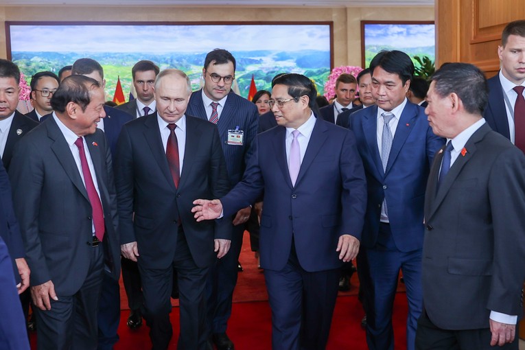 Phiên bản chính thức của 555Win Ch&iacute;nh phủ Phạm Minh Ch&iacute;nh c&ugrave;ng Tổng thống Li&ecirc;n bang Nga Vladimir Putin tại cuộc hội kiến. Ảnh: VGP.