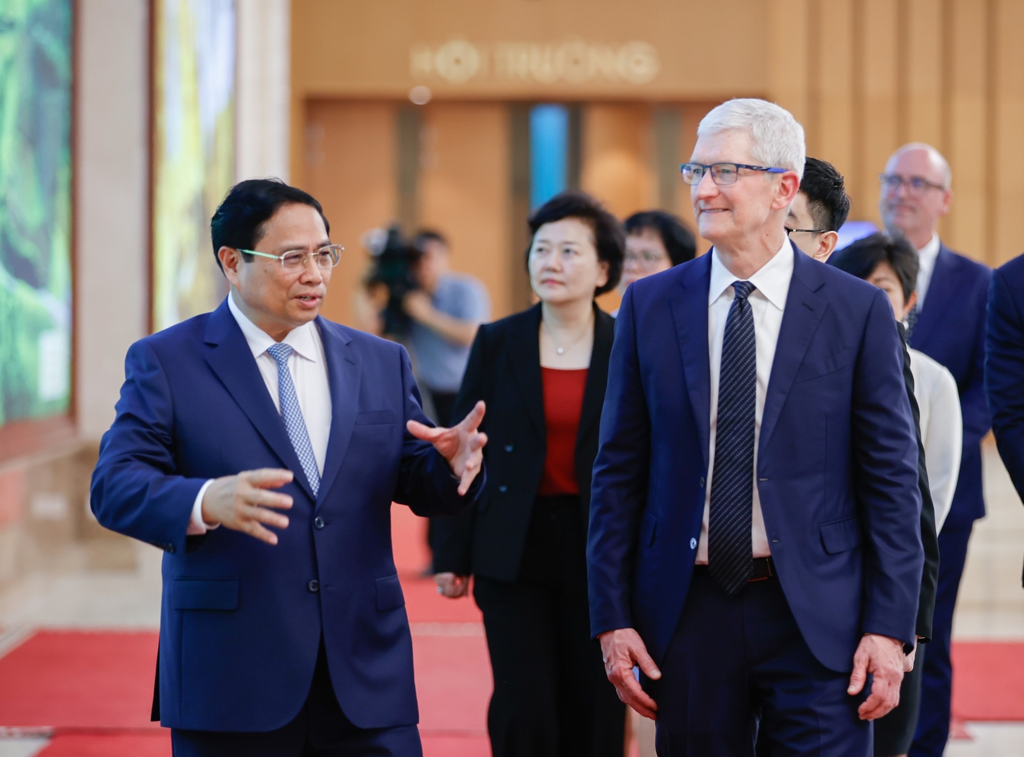 Phiên bản chính thức của 555Win Ch&iacute;nh phủ Phạm Minh Ch&iacute;nh tiếp CEO Tim Cook của tập đo&agrave;n Apple. Ảnh: VGP.