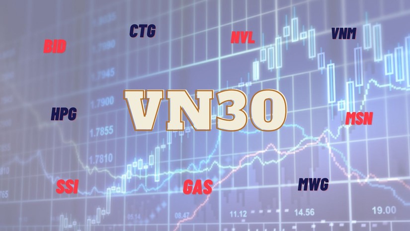Một số cổ phiếu trong nh&oacute;m VN30 hiện tại.