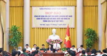 Công bố Lệnh của Chủ tịch nước về 8 luật vừa được Quốc hội thông qua