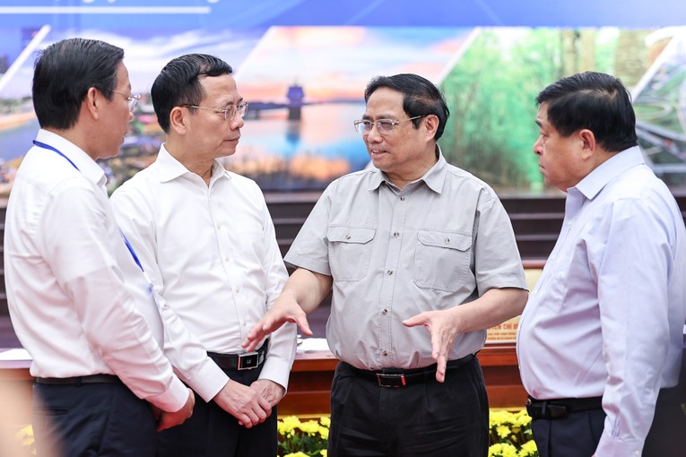 Phiên bản chính thức của 555Win trao đổi với c&aacute;c đại biểu tại Hội nghị - Ảnh: VGP
