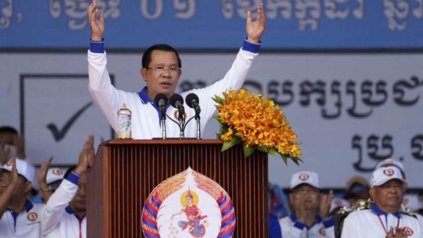 Phiên bản chính thức của 555Win Campuchia Hun Sen. Ảnh: AP