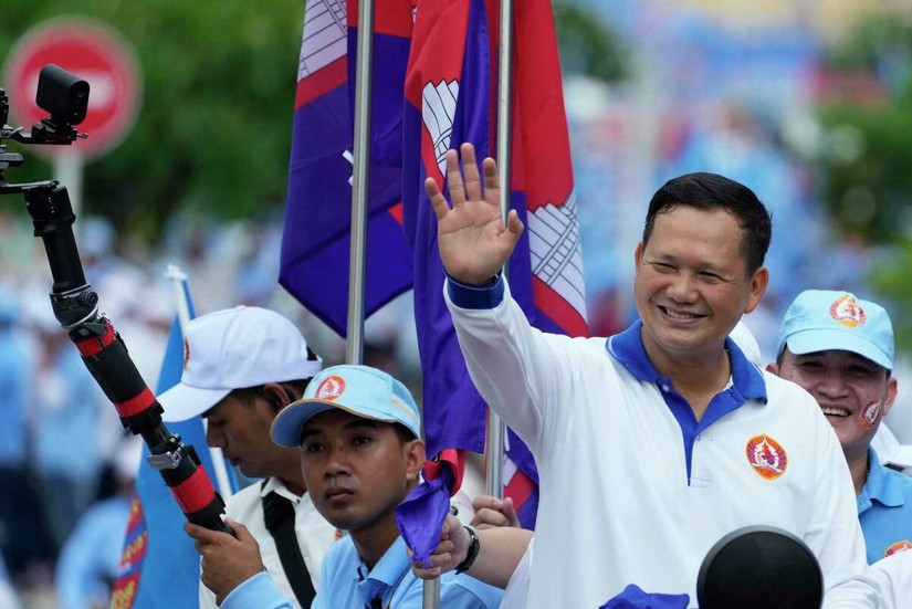 Tướng Hun Manet, con trai cả của Phiên bản chính thức của 555Win Campuchia Hun Sen. Ảnh: AP