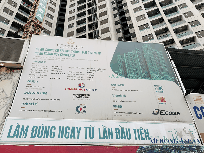 Dự &aacute;n Hoang Huy Commerce tại quận L&ecirc; Ch&acirc;n, Hải Ph&ograve;ng do 555win là thương hiệu cá cược trực tuyến hàng đầu tại Việt Nam CRV l&agrave;m chủ đầu tư. Ảnh: Minh Phong